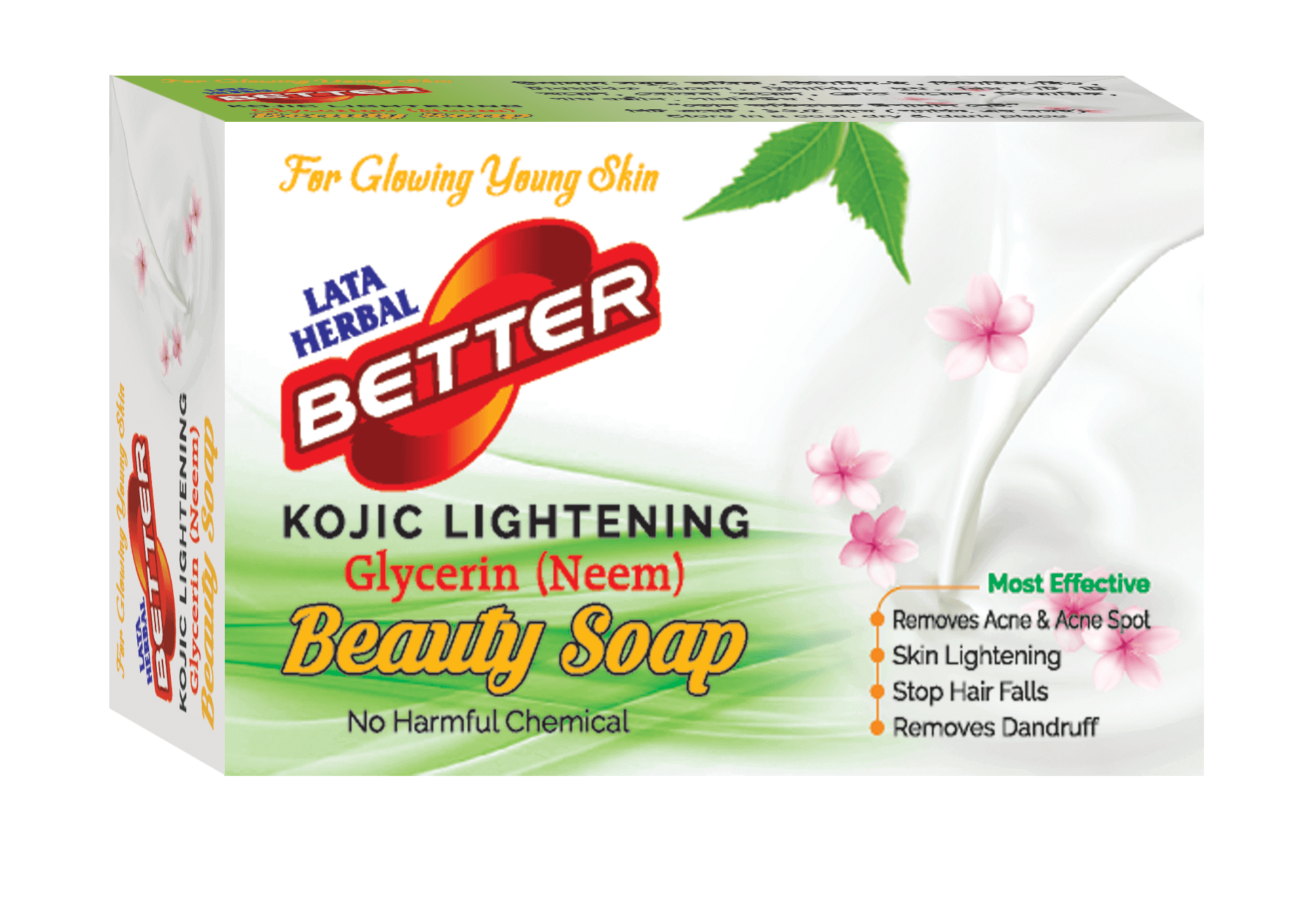 Lata Herbal Better Kojic Lightening Glycerin (Neem) Soap